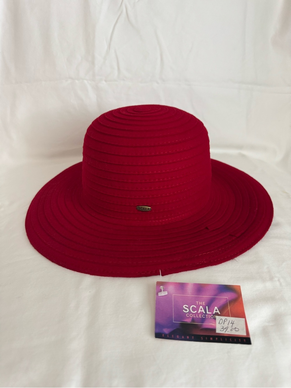 Scala Women's Bright Red Sun Hat